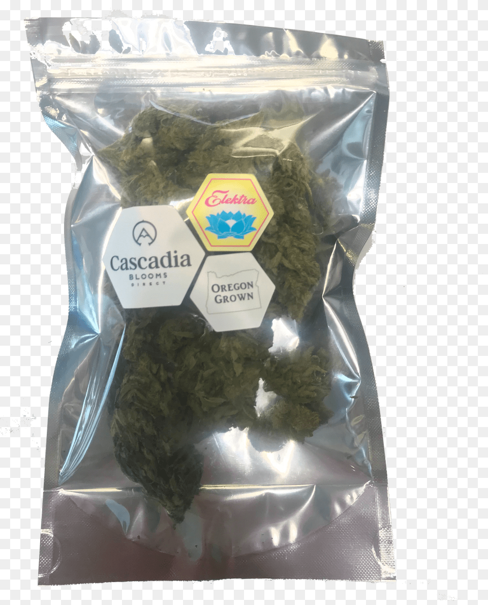 Sealed Bag Of Elektra Hemp Buds Mixture Png