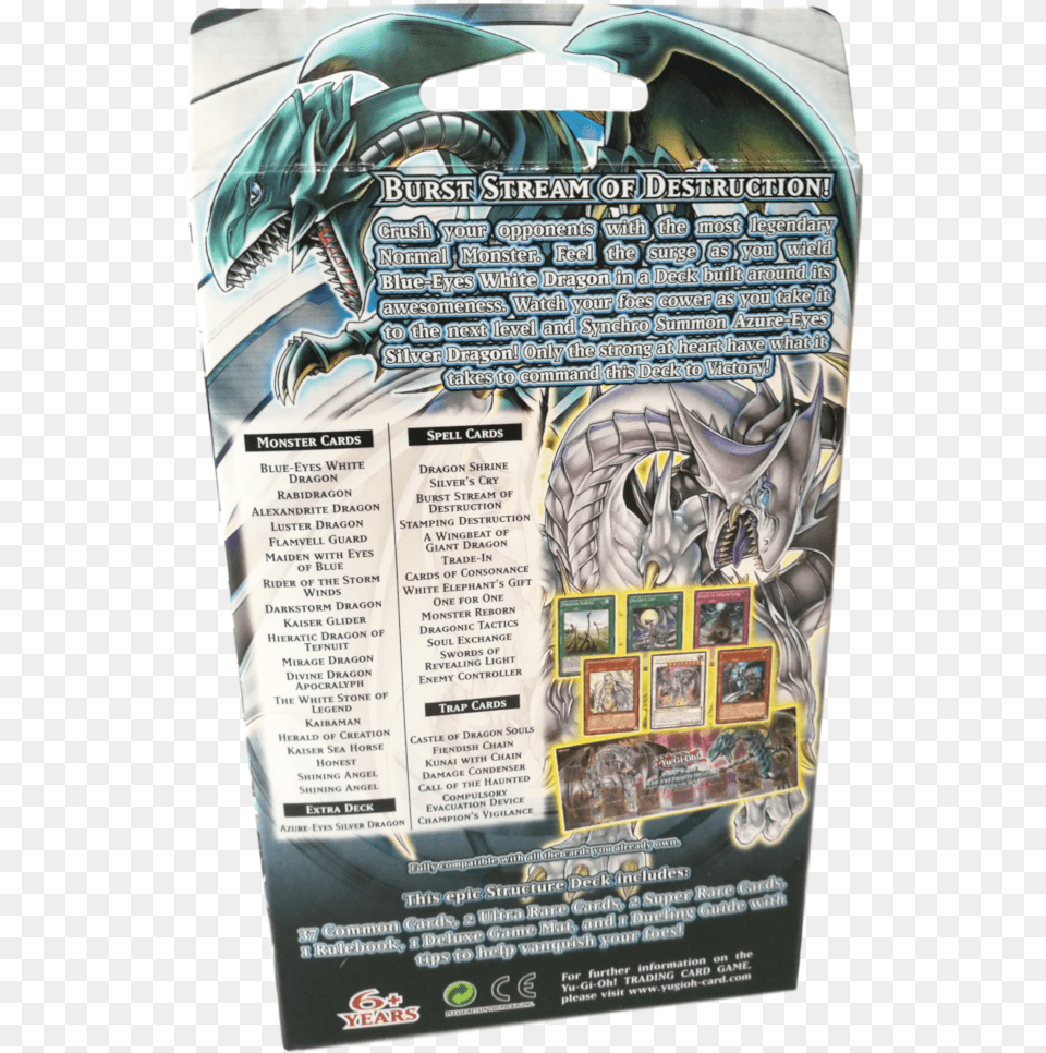 Sealed Yugioh Structure Deck Yu Blue Eyes White Dragon, Advertisement, Poster, Batman, Person Png Image
