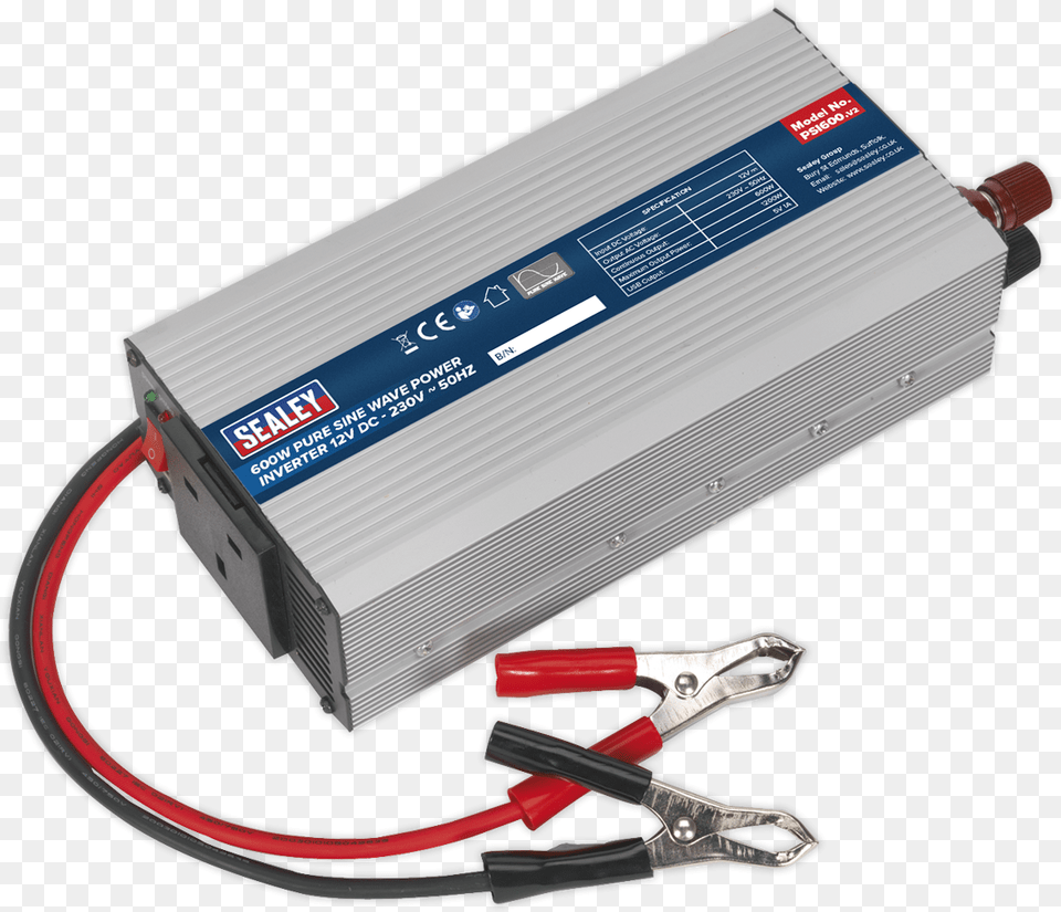 Sealey Psi1000 1000w Pure Sine Wave Power Inverter, Adapter, Electronics, Computer Hardware, Hardware Png