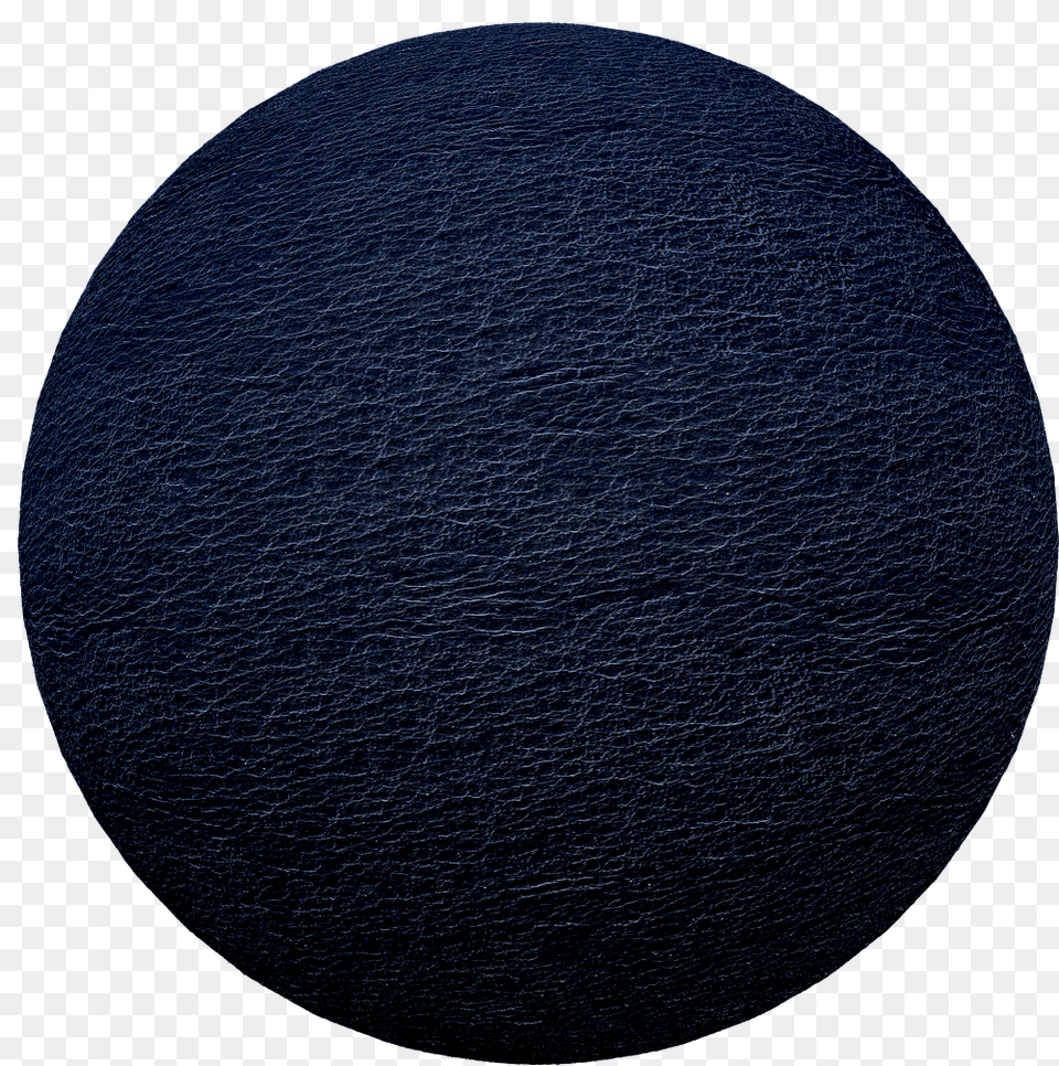 Seamless Blue Leather Texture Circle, Sphere Png