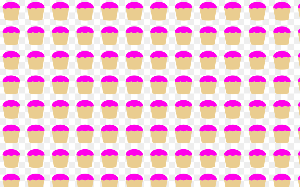 Seamless Cupcakes Pattern Clipart, Candle Free Transparent Png