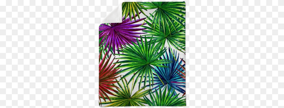 Seamless Floral Pattern With Beautiful Watercolor Fan Sfondo Foglie Della Giungla, Plant, Tree, Art, Collage Png Image