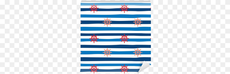 Seamless Marine Background With Watercolor Lifebuoy Flag, Home Decor Free Transparent Png
