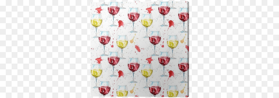 Seamless Pattern Of A Glass Red And White Wine And Alcoholic Drink, Alcohol, Beverage, Liquor, Wine Glass Free Png