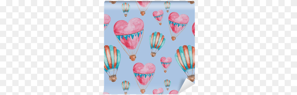 Seamless Pattern Of Balloons In The Shape Of Heart Tabla Soul Surfboards Diablo, Aircraft, Hot Air Balloon, Transportation, Vehicle Png Image