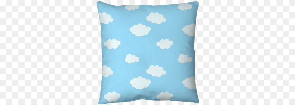 Seamless Pattern With Cartoon Clouds Throw Pillow U2022 Pixers We Live To Change Decorative, Cushion, Home Decor, Computer, Electronics Free Png Download