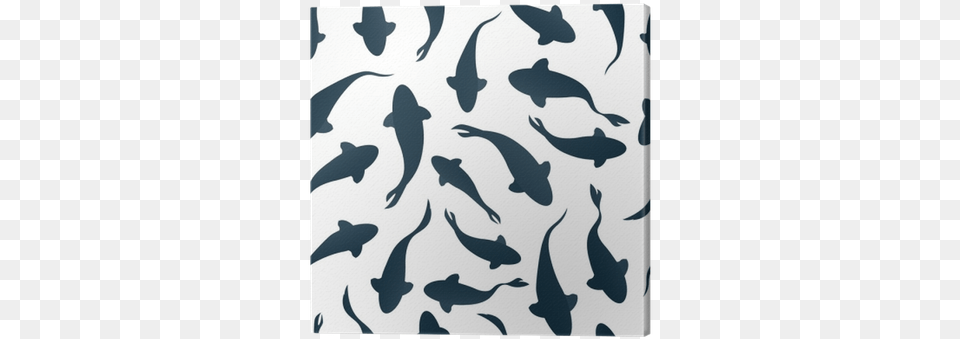 Seamless Pattern With Fish Silhouette Swimming On Light Swimming Fish Silhouette, Animal, Bird, Flock, Sea Life Png