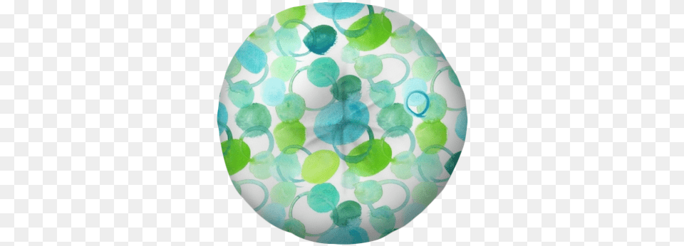 Seamless Pattern With Green And Turquoise Blue Bubbles Burbujas De Colores Acuarela, Sphere, Paper, Plate, Home Decor Free Transparent Png