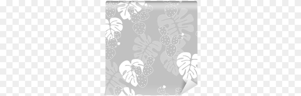 Seamless Pattern With Palm Leaves And Cactus Swiss Cheese Plant, Art, Floral Design, Graphics, Blackboard Free Transparent Png