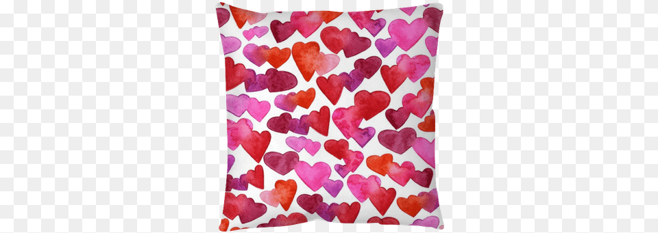 Seamless Pattern With Red Pink And Violet Watercolor Watercolor Painting, Cushion, Home Decor, Pillow Free Png