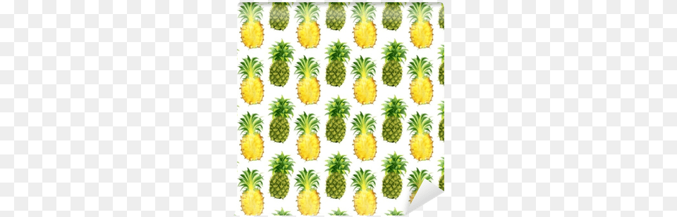Seamless Pattern With Tropical Exotic Fruits Fruit, Food, Pineapple, Plant, Produce Free Png Download