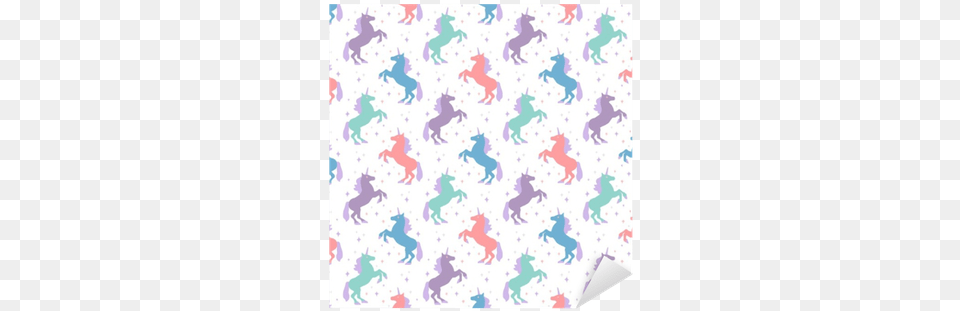 Seamless Pattern With Unicorn Silhouette Fondo De Pantalla Unicornio, Paper, Confetti, Animal, Horse Free Png Download