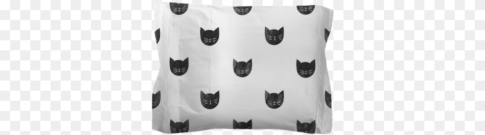 Seamless Pattern With Watercolor Black Cats Black Cat, Cushion, Home Decor, Bag, Animal Png