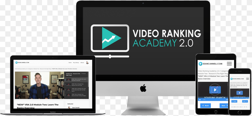 Sean Cannell Video Ranking Academy, Computer, Pc, Monitor, Screen Free Transparent Png