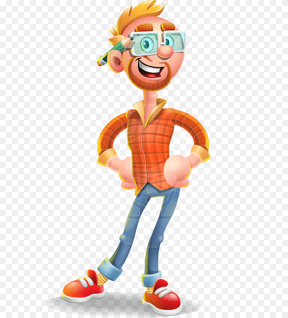 Sean Ginger Vector Cartoon Character Graphicmama, Baby, Person, Face, Head Free Transparent Png