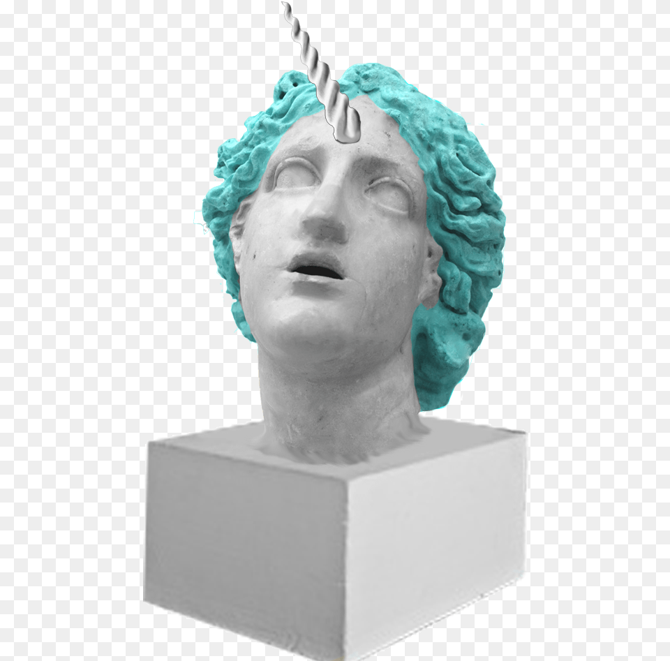 Seapunk Image Vaporwave Statue, Cap, Clothing, Hat, Art Free Transparent Png