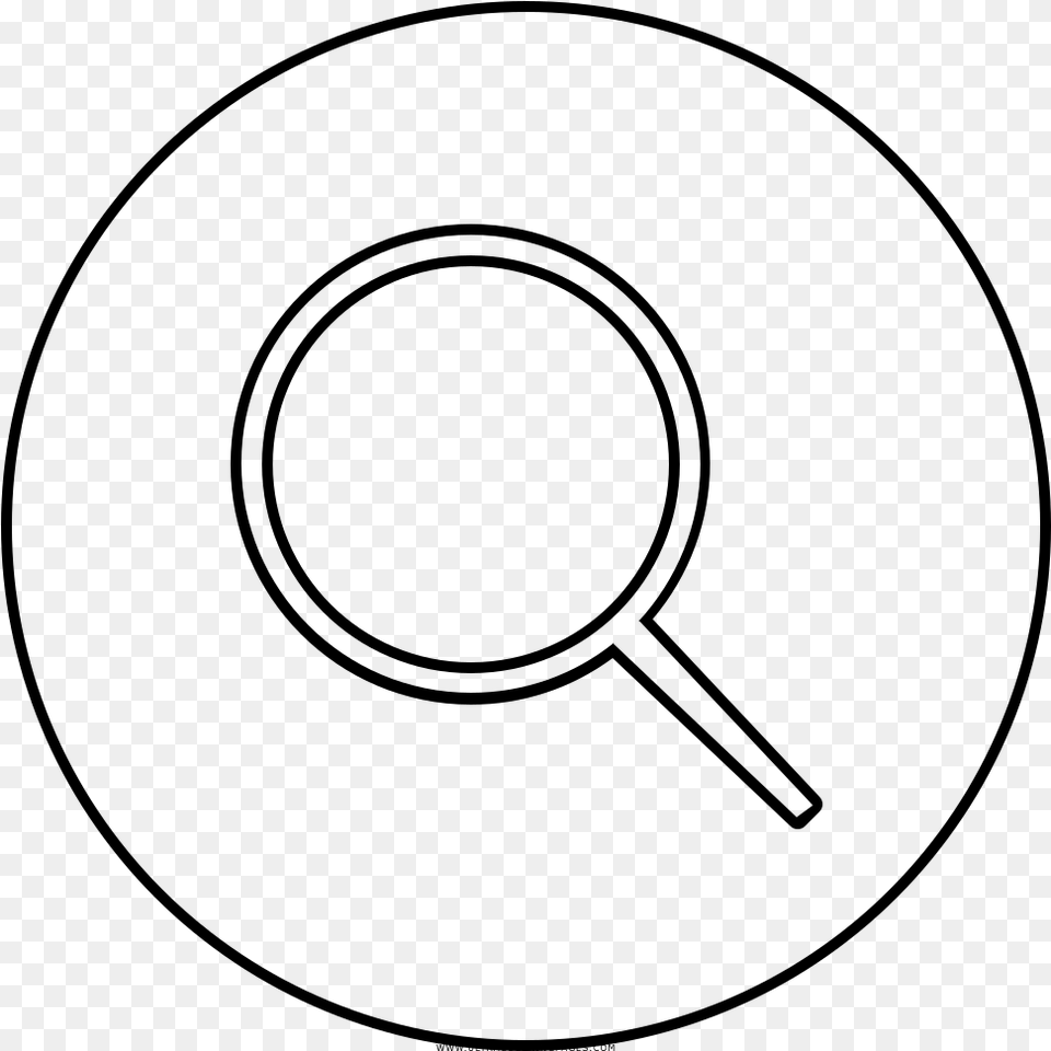 Search Button Coloring, Gray Free Png Download