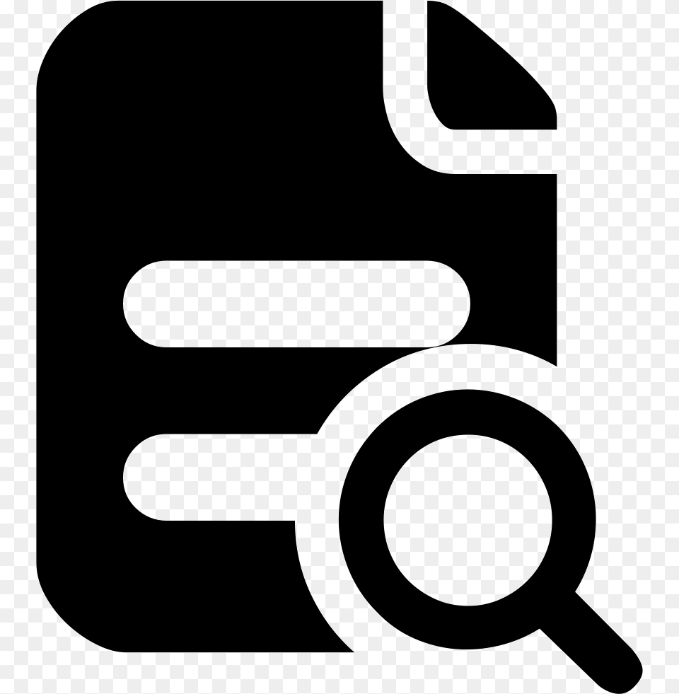 Search Document Icon, Stencil, Symbol, Sign Png