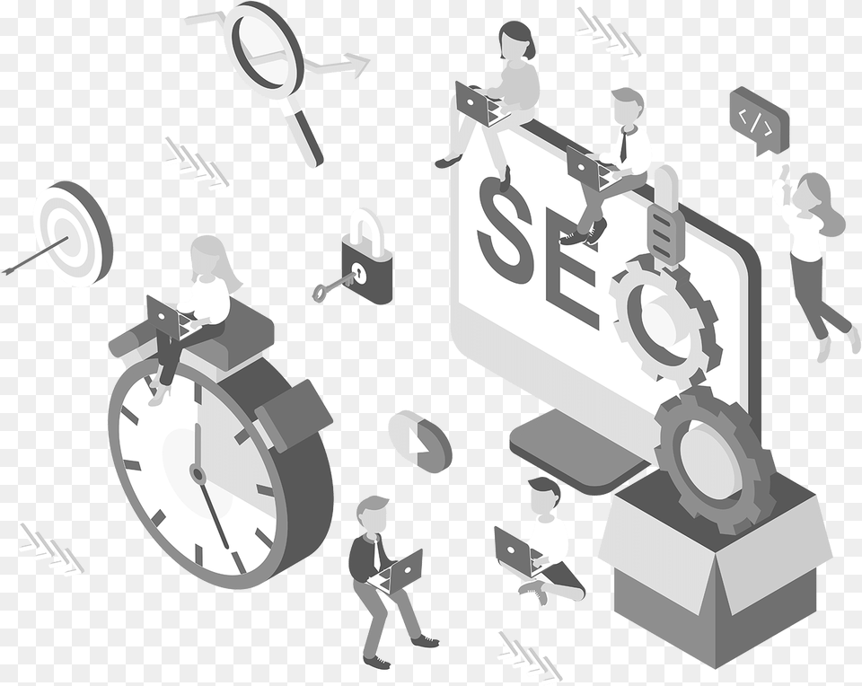 Search Engine Optimization Search Engine Optimization, Person, Baby, Analog Clock, Clock Free Transparent Png