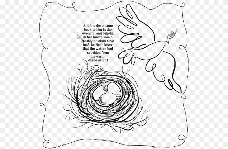 Search For Hands Drawing At Getdrawings Bird Nest Doodle, Blackboard, Home Decor, Art, Cushion Free Png