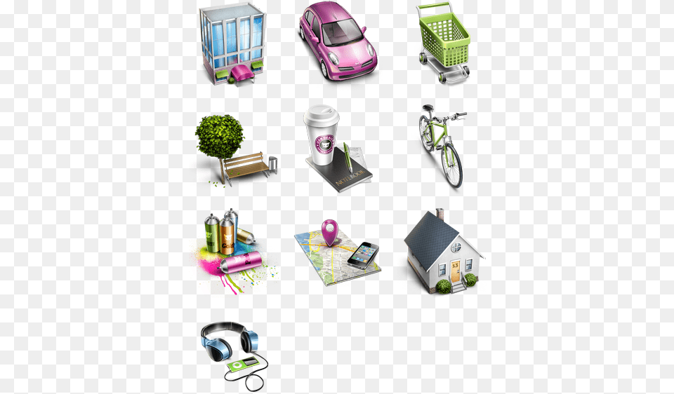 Search Free Urban Icon, Car, Vehicle, Transportation, Architecture Png Image