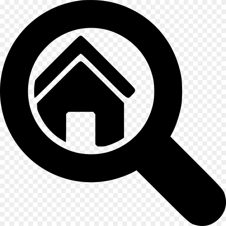 Search House House Inspection Icon, Sign, Symbol, Magnifying, Appliance Free Png Download