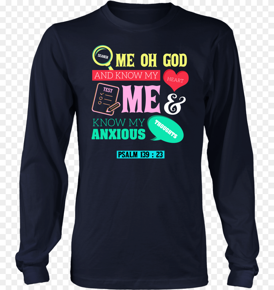 Search Me Oh God Thankful Grateful Blessed Pe Teacher T Shirt Gift, Clothing, Long Sleeve, Sleeve, T-shirt Free Png Download