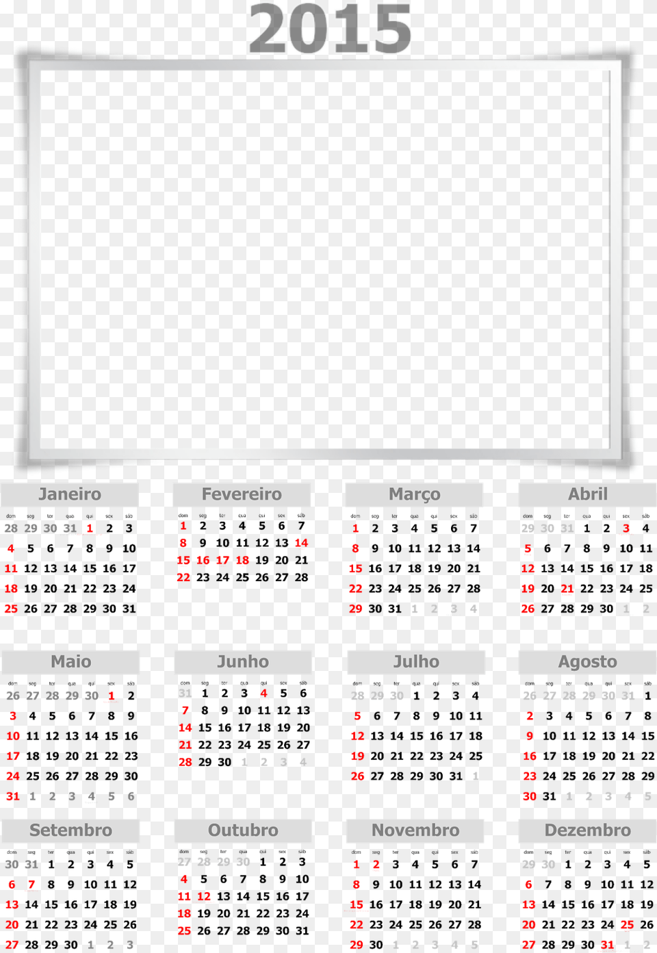 Search Results For Calendario 2015 Vector Pngpage2 Calendar 2020 With Singapore Holidays, Text, Blackboard Png