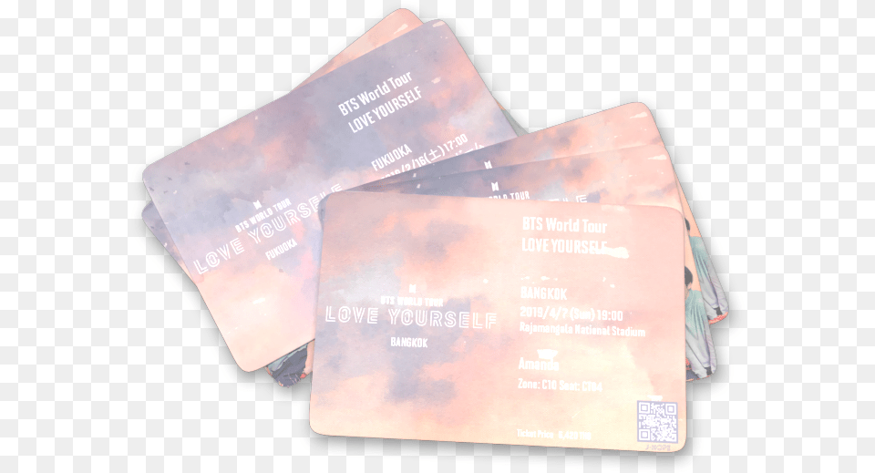 Searching For Love Yourself World Tour Bts Love Yourself Tickets, Text, Paper, Business Card Png