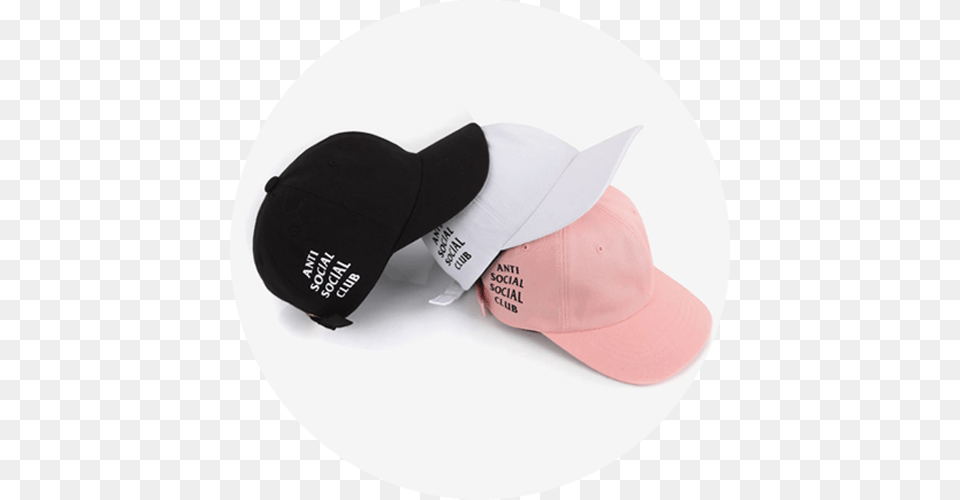 Searching Products For Anti Social Club Anti Social Social Club Baseball Cap, Baseball Cap, Clothing, Hat Free Png