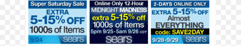 Sears Super Saturday Sale Online Saves Extra 5 15 Graphics, Text Free Transparent Png