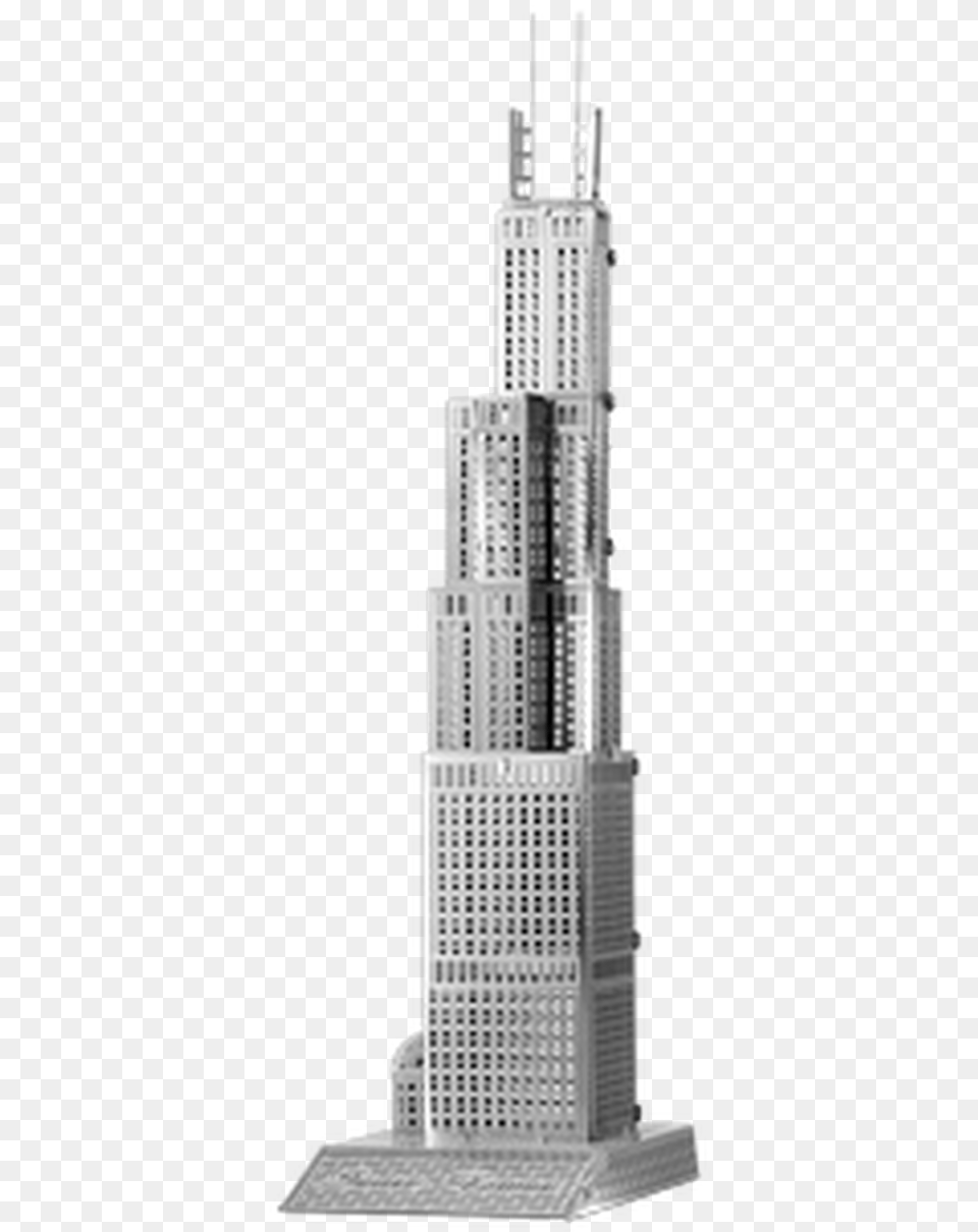 Sears Tower Willis Tower Metal Model Kit Skyscraper, Architecture, Building, City, High Rise Free Transparent Png