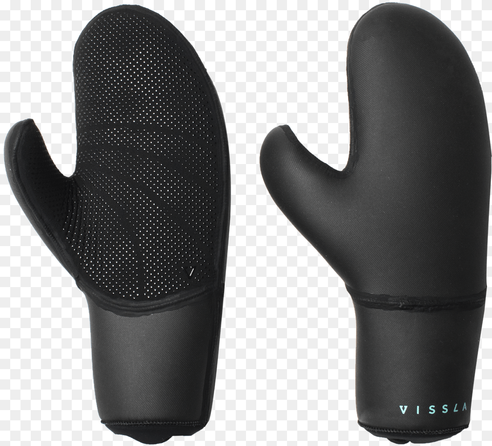 Seas 7mm Mitten Vissla 7 Seas 7mm Wetsuit Mitts Colour Black Size, Clothing, Glove Free Png Download