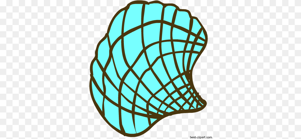 Seashell In Aqua Color Clip Art Animal, Clam, Food, Seafood Png Image