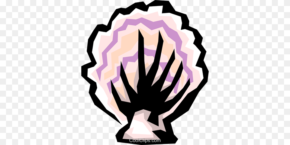 Seashell Royalty Vector Clip Art Illustration, Body Part, Hand, Person, Ammunition Free Png Download