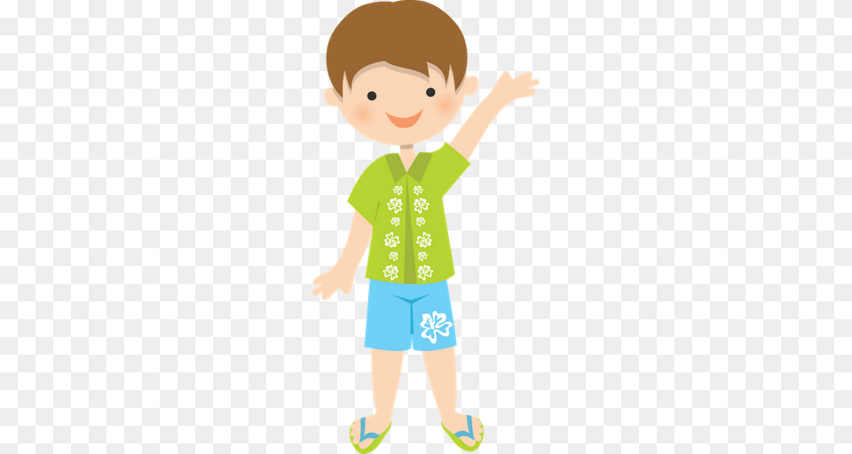 Seaside Clipart Hawaii Beach, Clothing, Shorts, Baby, Person Png