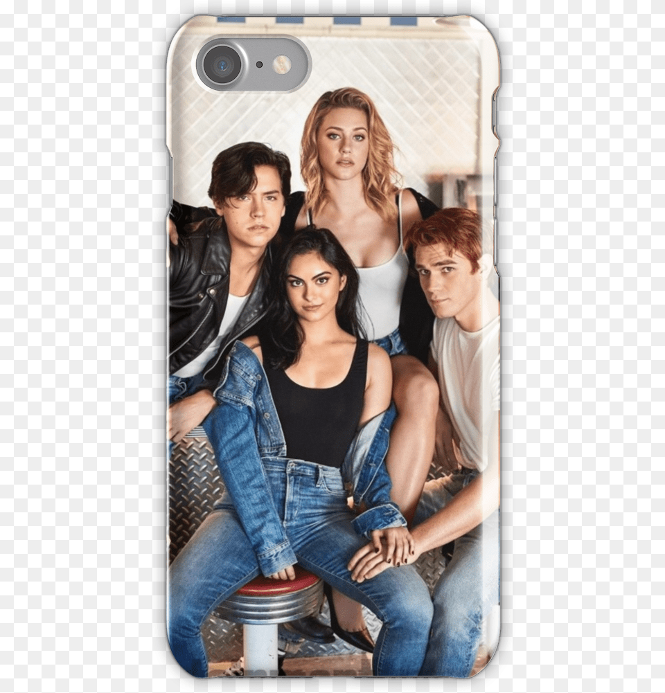 Season 2 Photoshoot Iphone 7 Snap Case Lili Reinhart Cole Sprouse Novia, Jeans, Jacket, Head, Person Png