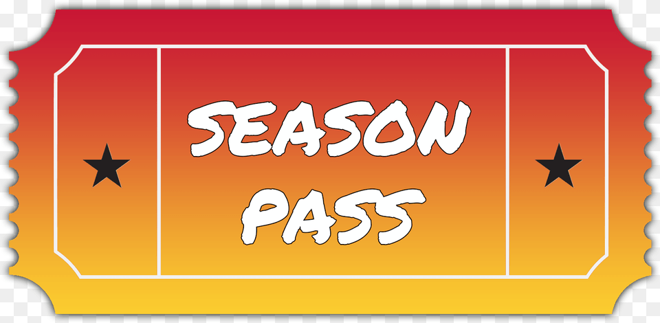 Season Pass Ticket Sign, Paper, Text Free Png Download