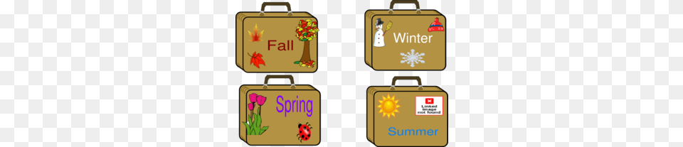 Season Suitcases Clip Art, Bag, Baggage, Suitcase, First Aid Png Image