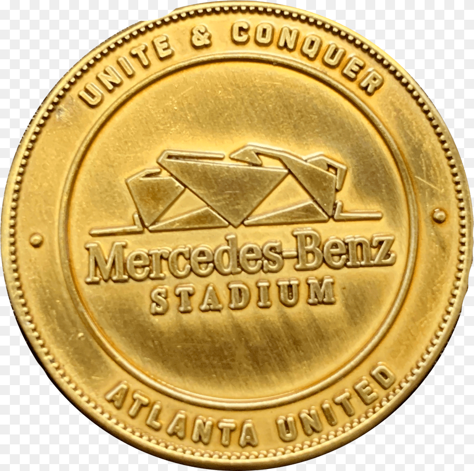 Season Ticket Member Box Gold Coins Atlanta United Fc Coin, Accessories, Jewelry, Locket, Pendant Free Transparent Png