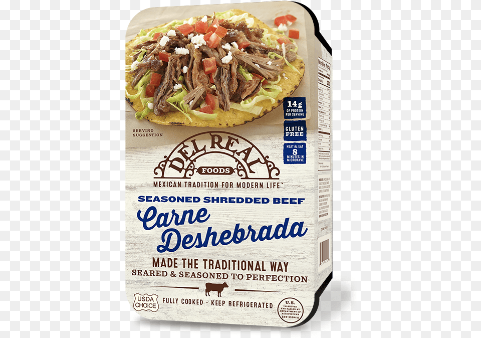 Seasoned Shredded Beef Del Real Carne Deshebrada, Food, Sandwich, Animal, Cattle Png