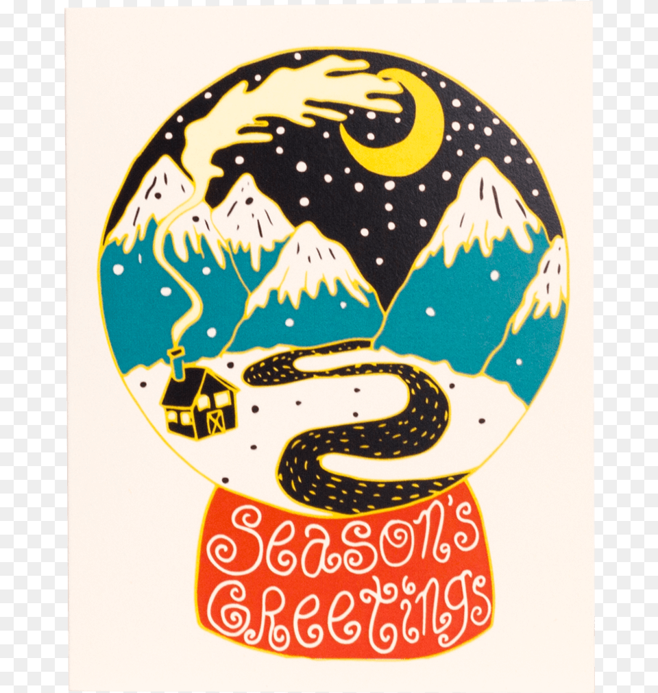 Seasons Greetings Globe Greeting Cards Season, Astronomy, Outer Space, Sticker, Planet Free Png
