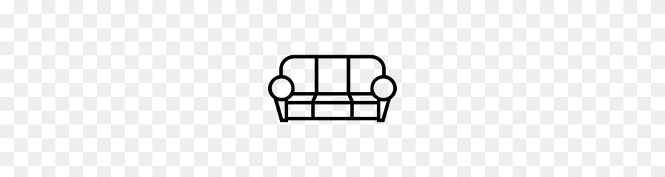 Seat Furniture Sofa Triple Living Room Icon, Gray Png