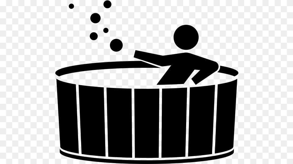 Seat Hot Tub Hydrotherapy Bath Jacuzzi Hot Tub Clip Art Black And White, Gray Free Transparent Png