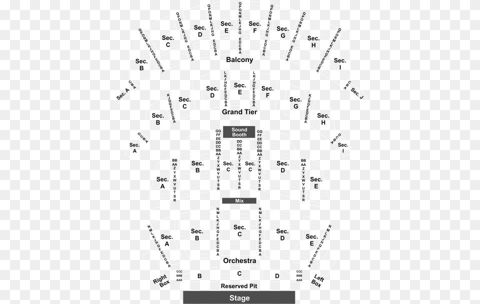 Seat Number Altria Theater Seating Chart, City, Architecture, Building, Clock Tower Free Png