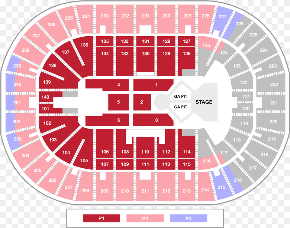 Seat Number Gila River Arena Seating Chart Png