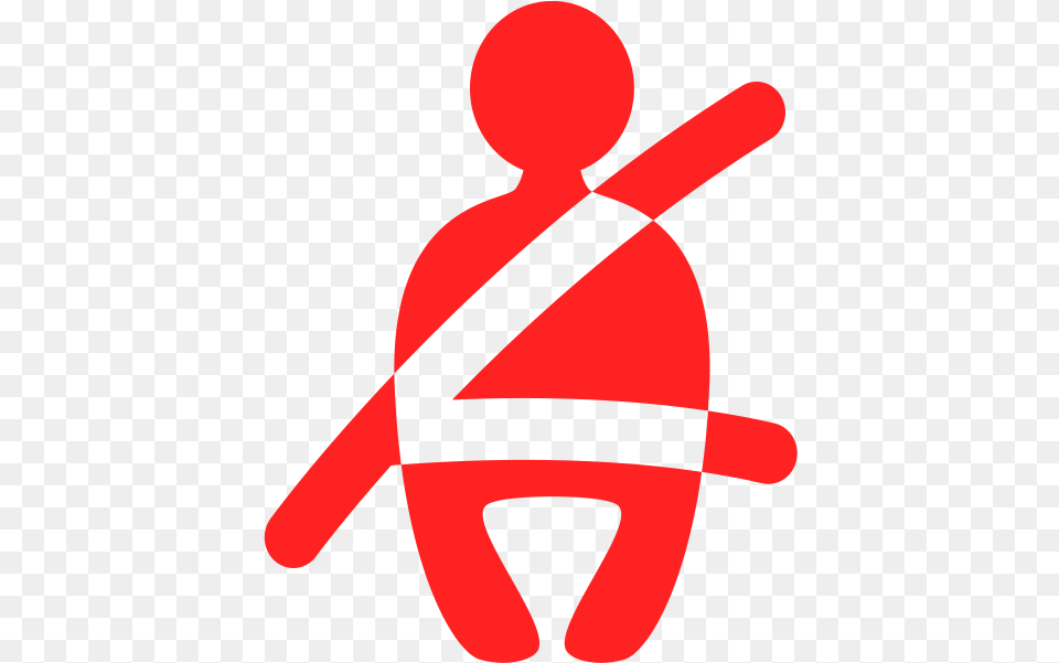 Seatbelt Symbol In Red Seat Belt Warning, Dynamite, Weapon, Accessories, Logo Free Png