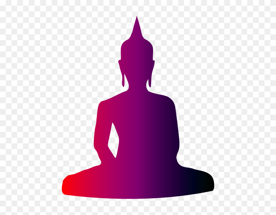 Seated Buddha From Gandhara Buddhism Sitting Buddha Buddhahood, Silhouette, Art, Lighting, Adult Png Image