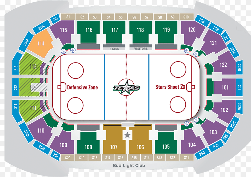 Seating Chart Texas Stars Center At Cedar Park, Scoreboard Png Image