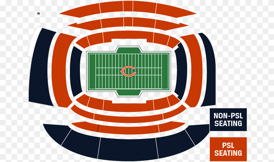 Seating Information Chicago Bears Free Transparent Png